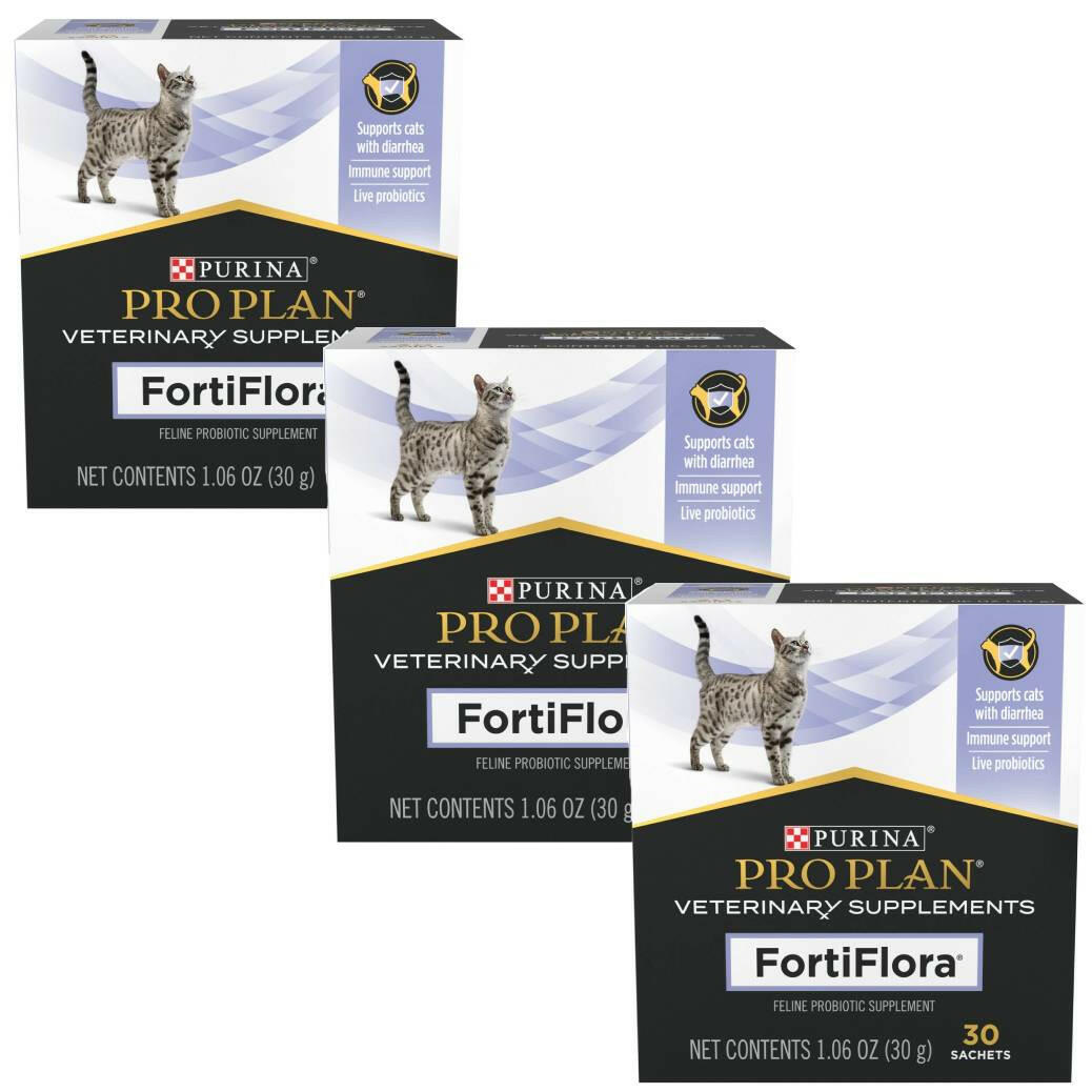 Purina Pro Plan FortiFlora Cat Probiotic Supplement – Digestive & Immune Support Powder