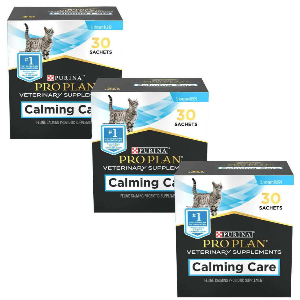 Purina Pro Plan Calming Care for Cats – Vet-Recommended Probiotic Supplement for Stress & Anxiety Relief