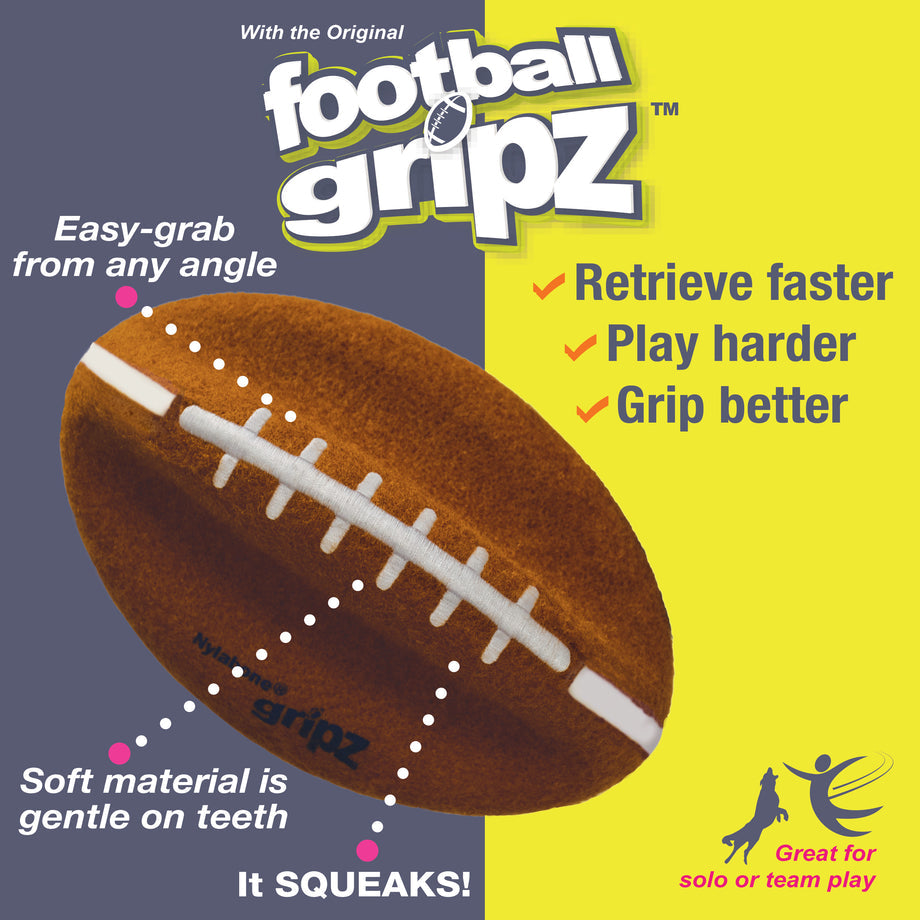 Nylabone Power Play Football Medium - Up to 35 lbs