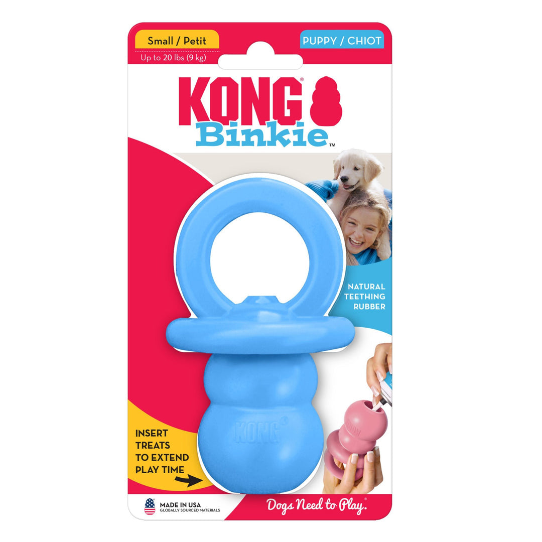 KONG Binkie Puppy Chew Toy β Small, Assorted Colors β Soothing Teething Toy for Puppies