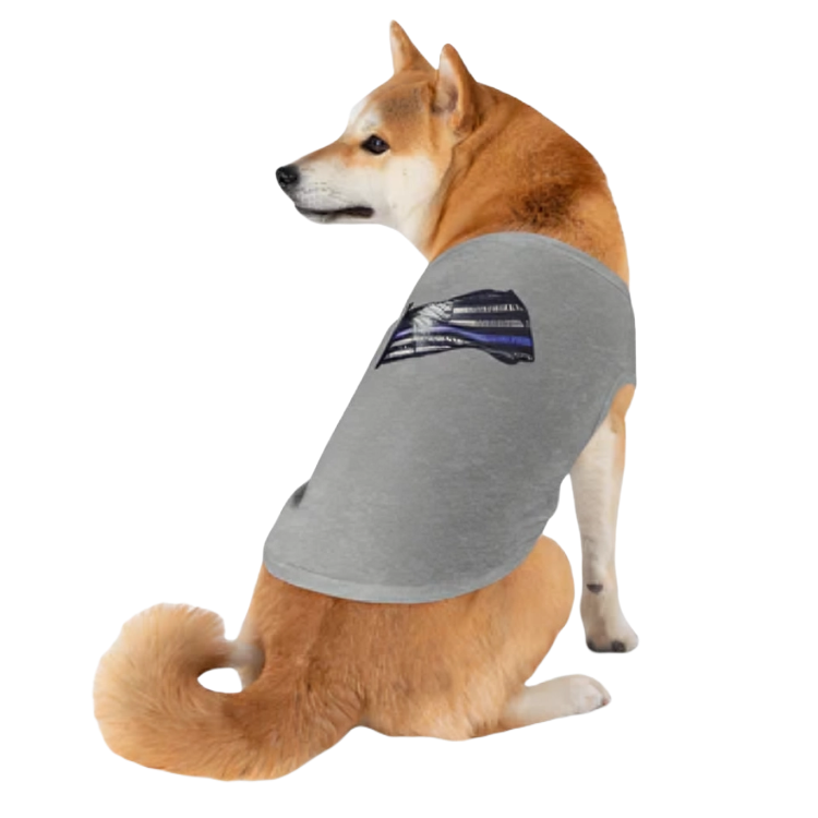 Black and Blue Flag Pet Tank Top | Stylish & Comfortable Dog Apparel