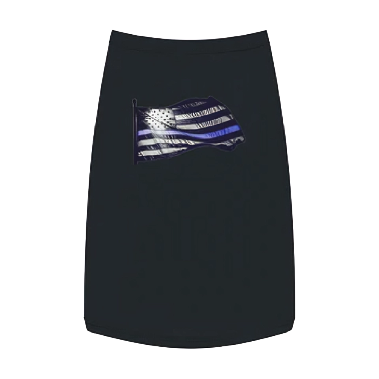Black and Blue Flag Pet Tank Top | Stylish & Comfortable Dog Apparel