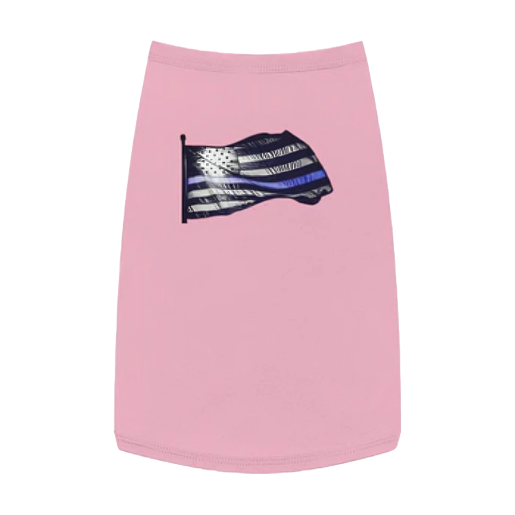 Black and Blue Flag Pet Tank Top | Stylish & Comfortable Dog Apparel