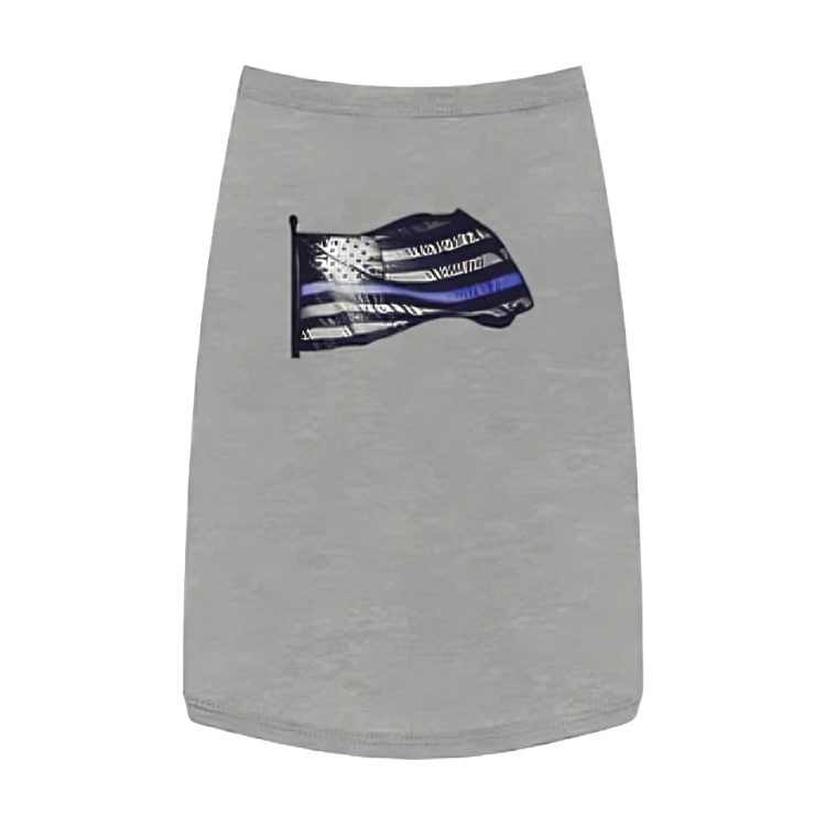 Black and Blue Flag Pet Tank Top | Stylish & Comfortable Dog Apparel