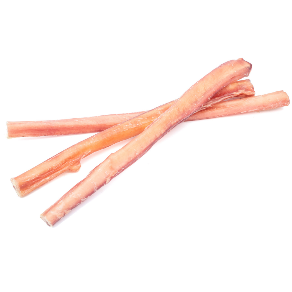 12-Inch Bully Sticks for Dogs – All-Natural, Long-Lasting Chews for Dental Health