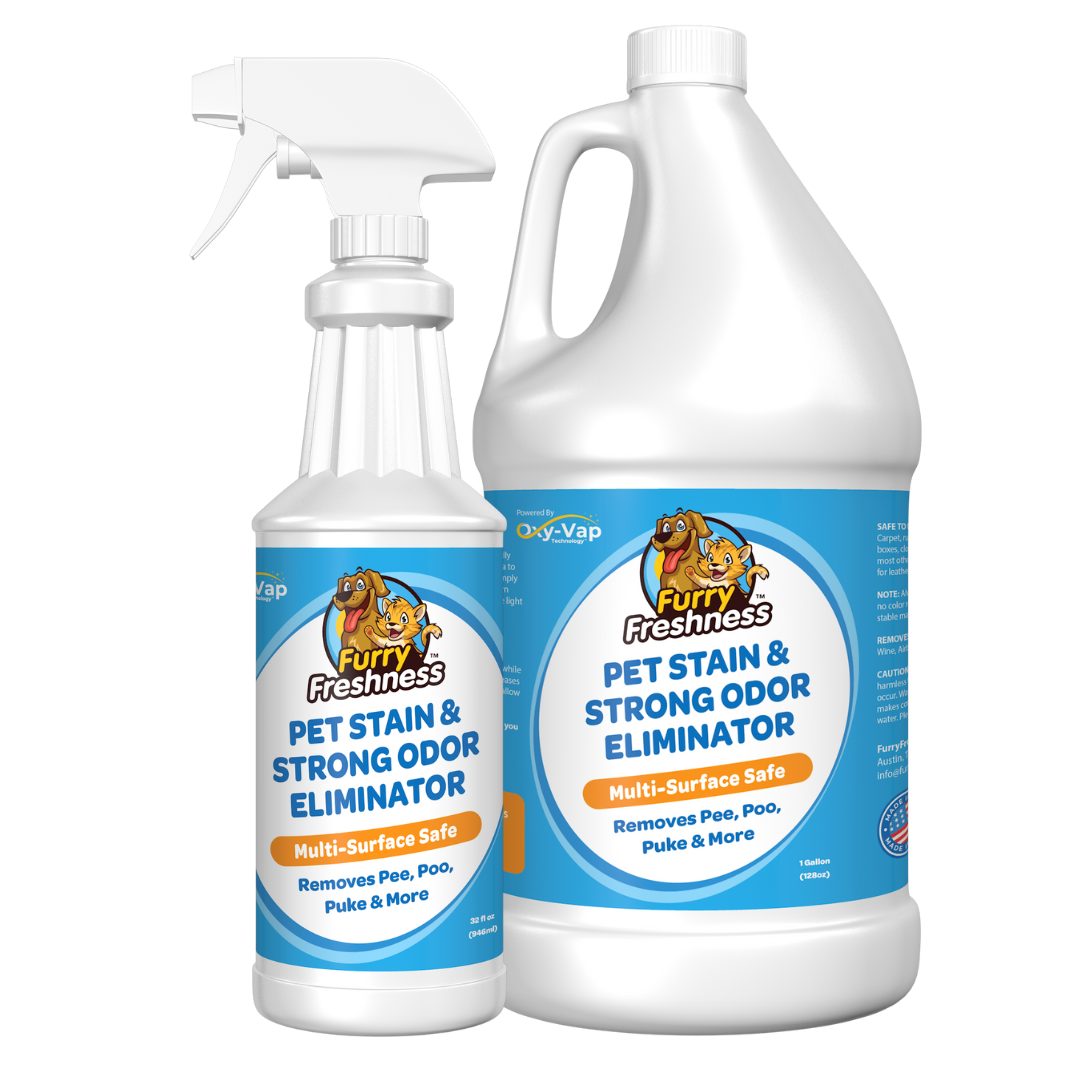 FurryFreshness Odorless Pet Stain & Odor Eliminator – Eco-Friendly, Enzyme-Free, Safe for Kids & Pets