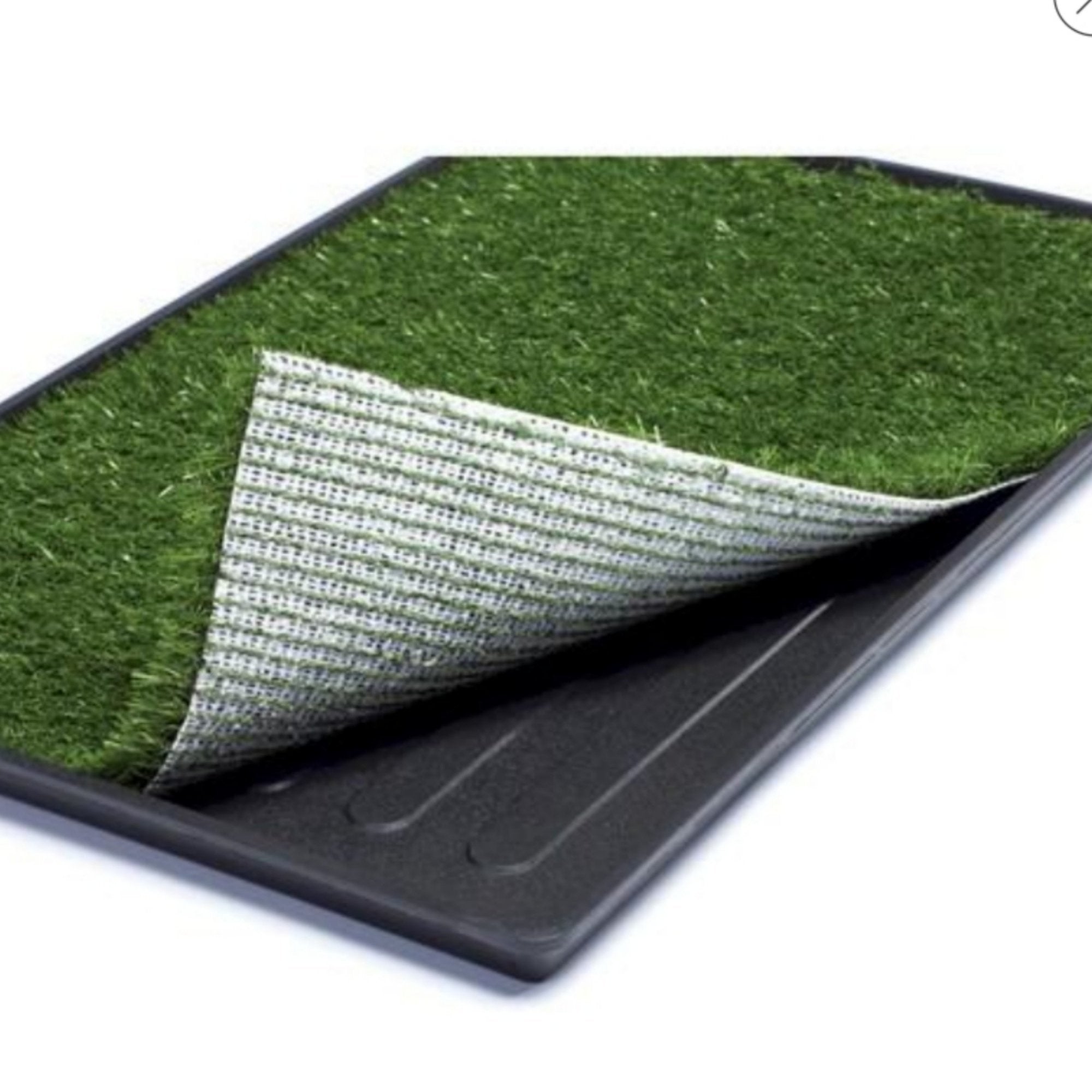 Mr. Peanut’s Indoor Grass Potty Pad – Easy-Clean Tray System for Puppy Training & Small Dogs