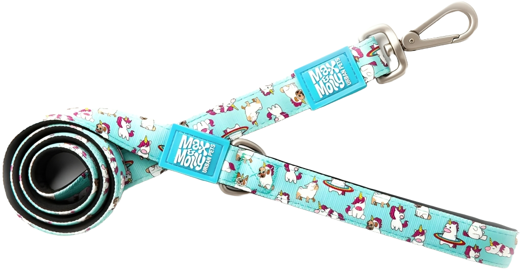 MAX&MOLLY Unicorn Neoprene Dog Leash: Comfort and Style for Everyday Walks