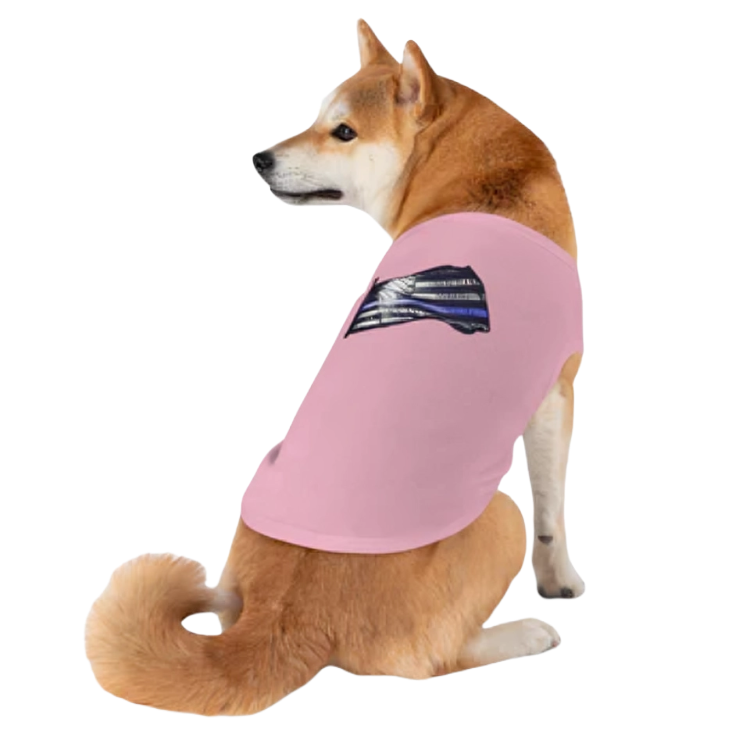 Black and Blue Flag Pet Tank Top | Stylish & Comfortable Dog Apparel