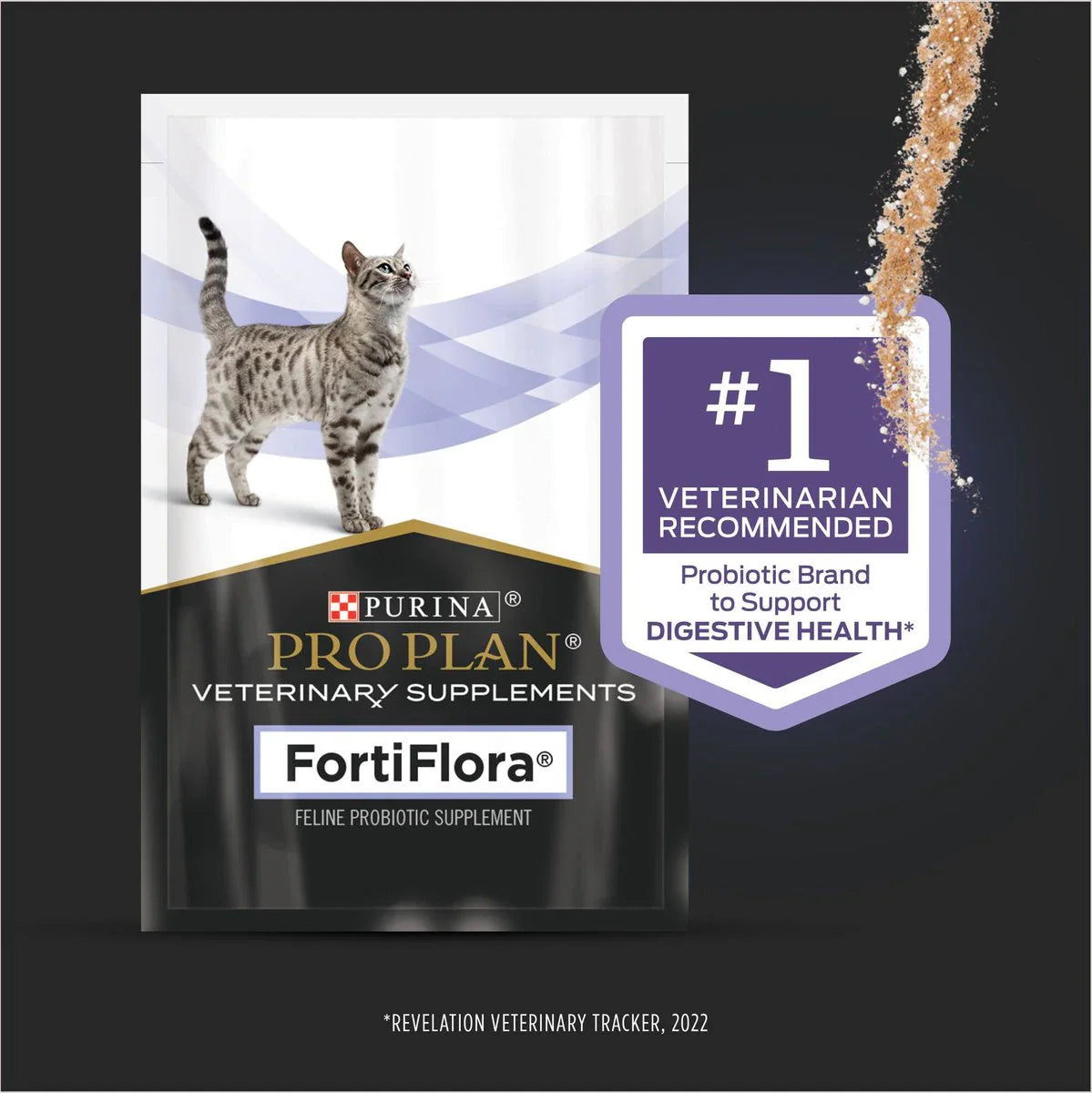 Purina Pro Plan FortiFlora Cat Probiotic Supplement – Digestive & Immune Support Powder