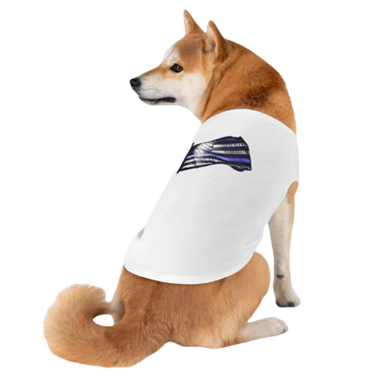 Black and Blue Flag Pet Tank Top | Stylish & Comfortable Dog Apparel