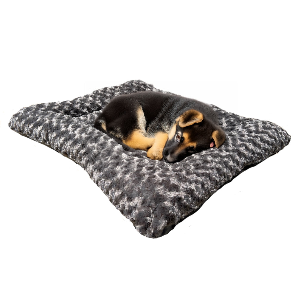 Furvana™ 'Cloud' Rectangle Bolster Dog Bed – USA Made, Soft & Supportive