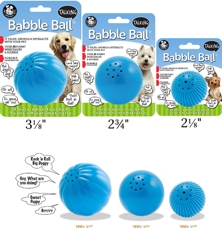 Pet Qwerks Talking Ball: Interactive Dog Toy for Endless Fun and Engagement