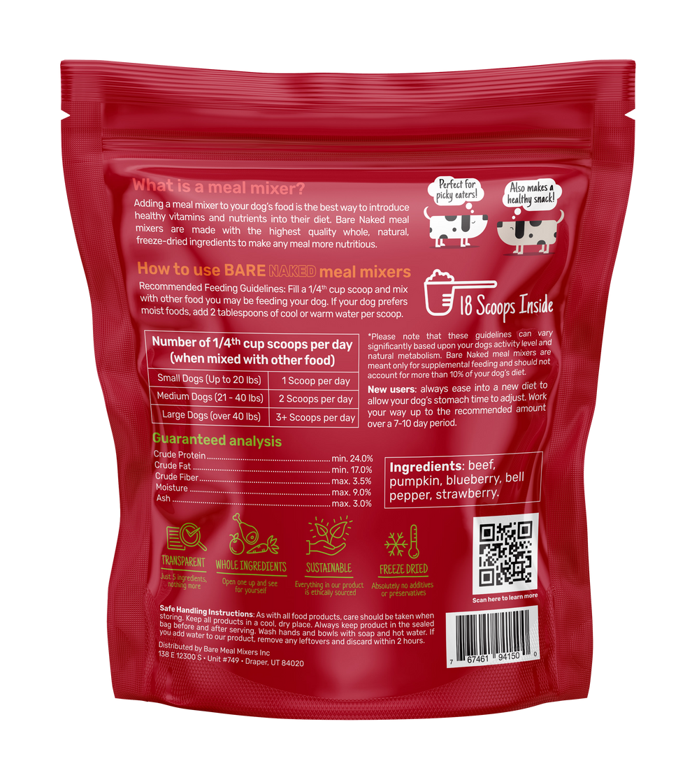 Freeze-Dried Beef Meal Mixer – 6oz