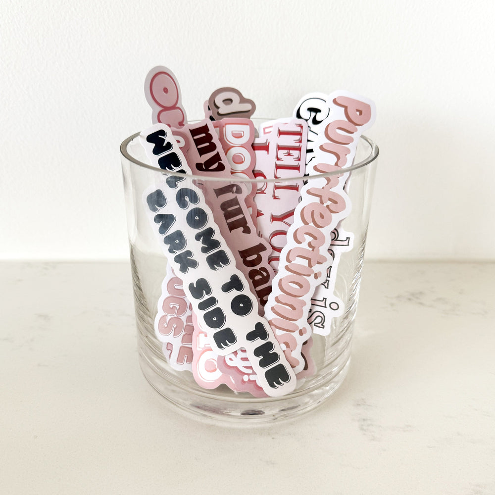 Dog Hair Is My Glitter Sticker – Water-Resistant Matte Pet Lover Decal