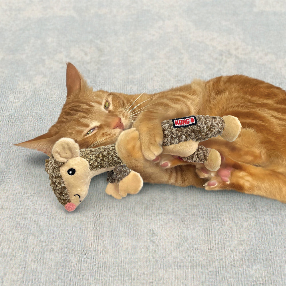 KONG Luvs Mouse Cat Toy – Oversized Plush with Catnip & Crinkle