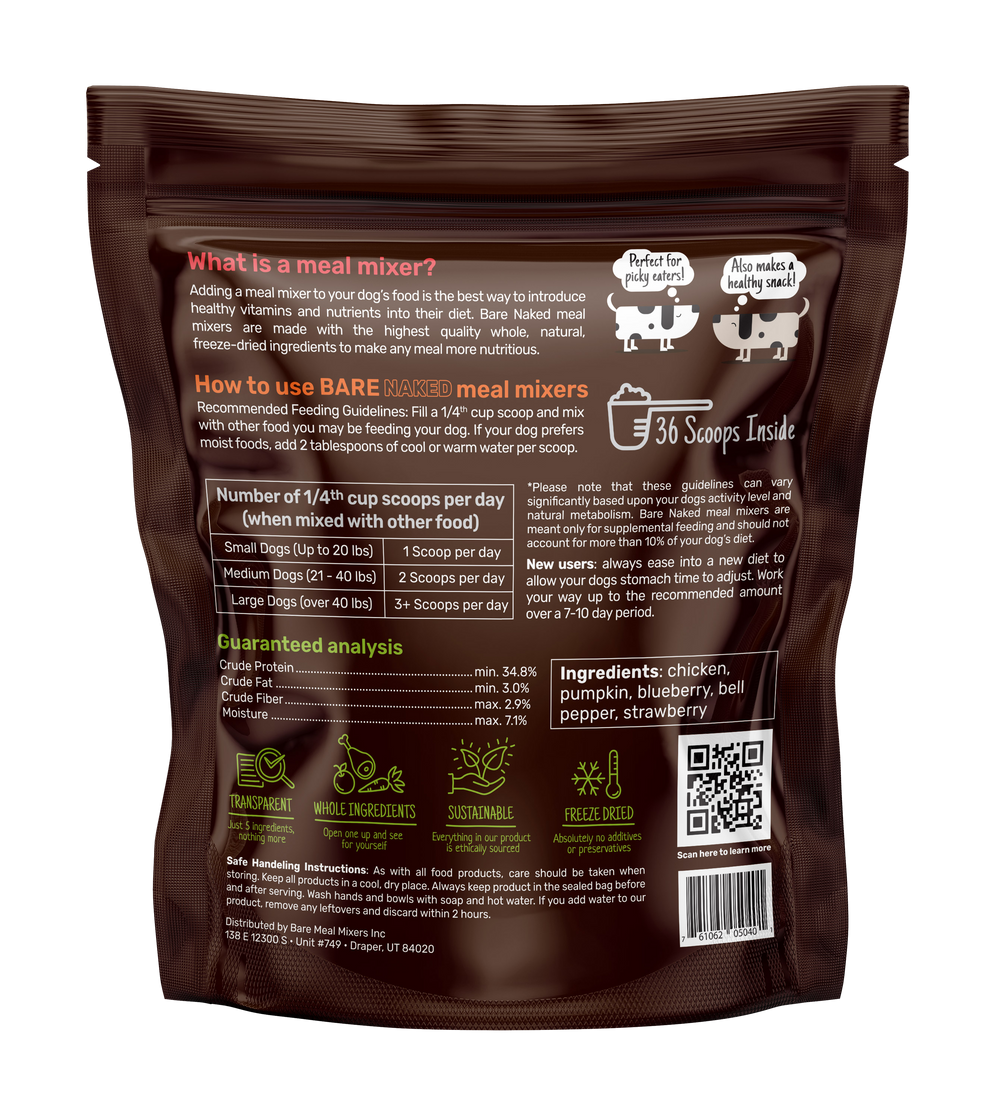 Cage-Free Chicken Meal Topper for Dogs – 12oz