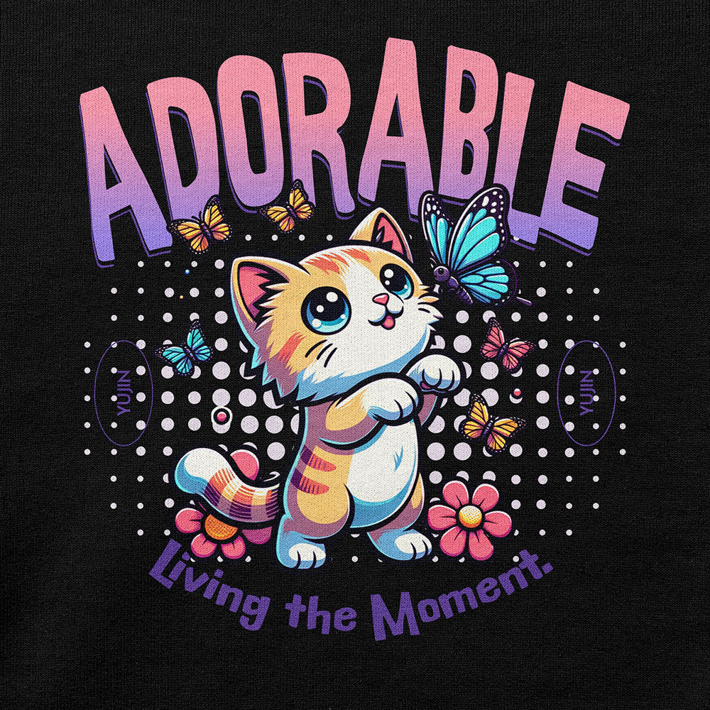 Adorable Cat Fleece Sweatshirt – Cozy & Cute for Cat Lovers