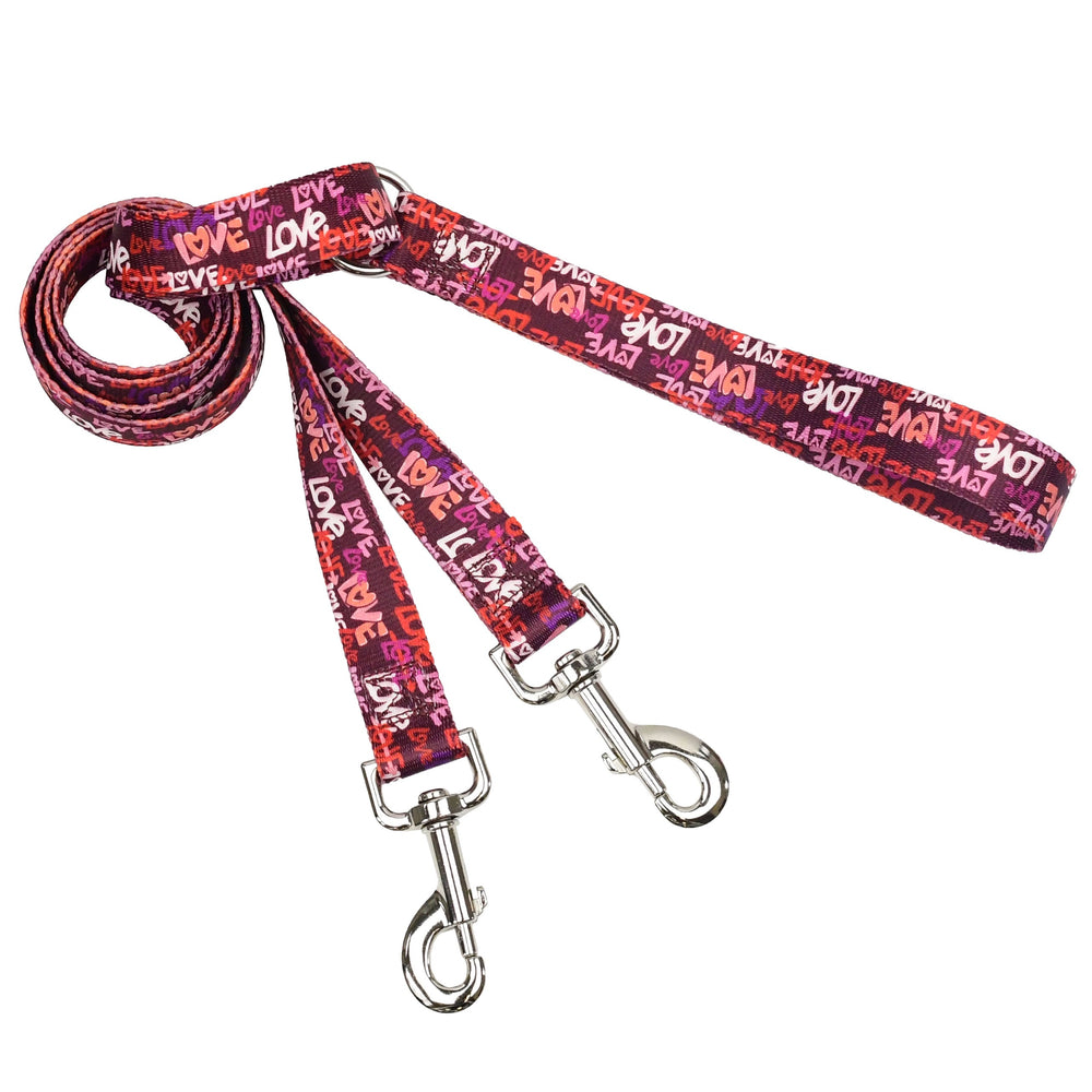 Love Graffiti Red No-Pull Dog Harness – Eco-Friendly EarthStyle by 2 Hounds Design