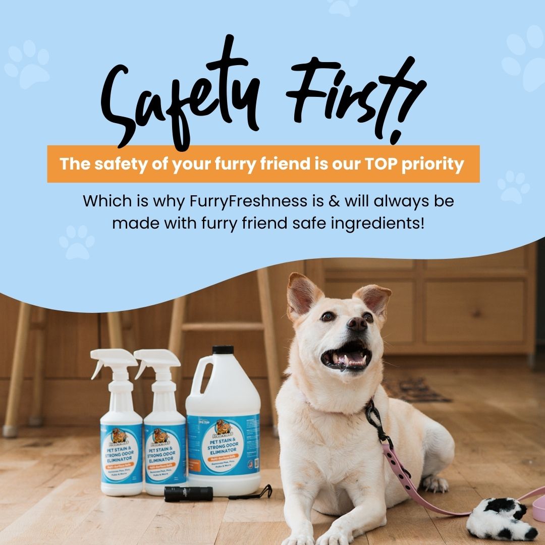 FurryFreshness Odorless Pet Stain & Odor Eliminator – Eco-Friendly, Enzyme-Free, Safe for Kids & Pets