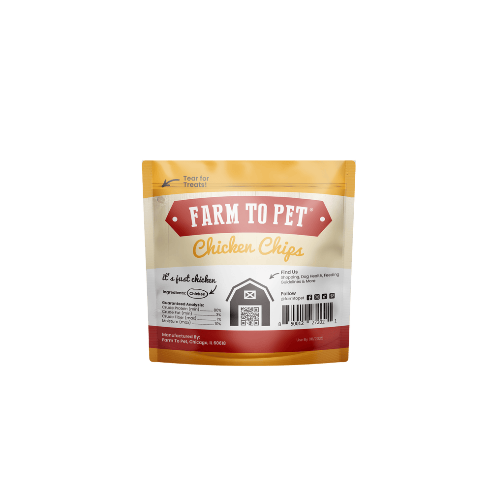High-Protein Chicken Chip Snack Pack Bundles – All-Natural, Single-Ingredient Dog Treats