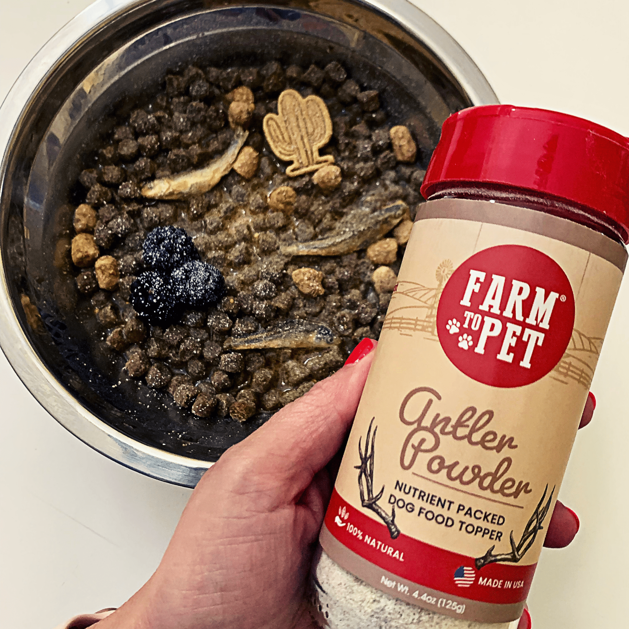 π¦ Antler Powder Dog Food Topper β Natural Nutrient Boost for Healthy Joints & Teeth πΆ
