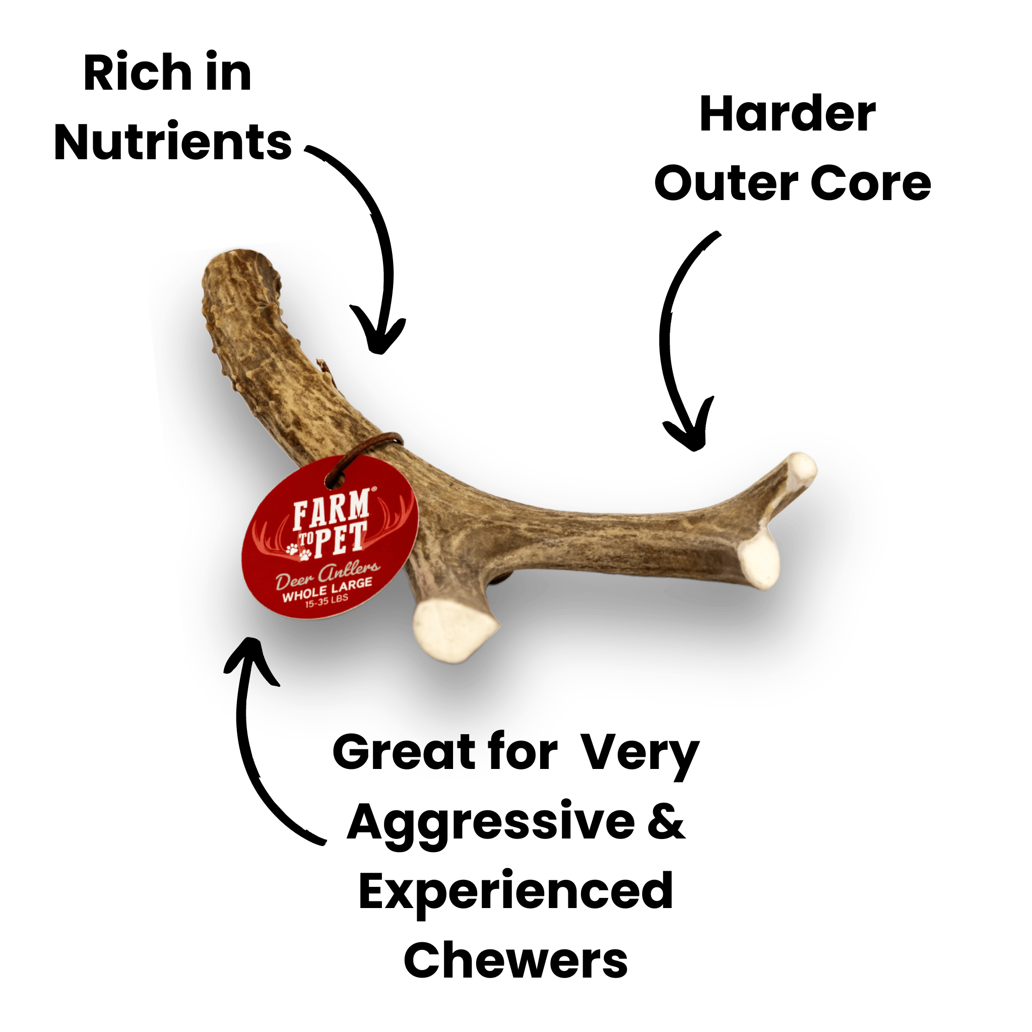 All-Natural Deer Antler Dog Chews