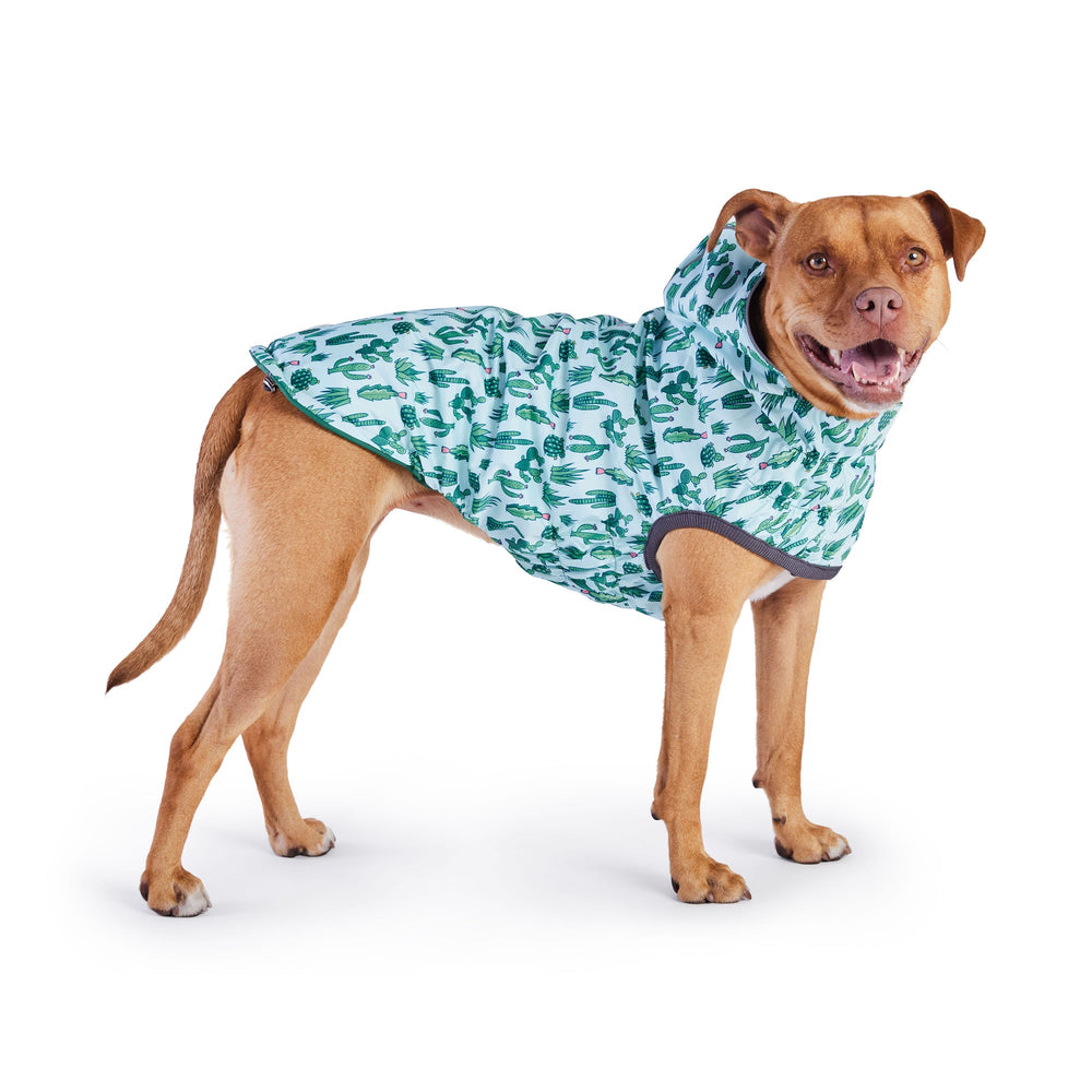 GF PET® Elasto-FIT® Reversible Waterproof Dog Raincoat - Green/Green