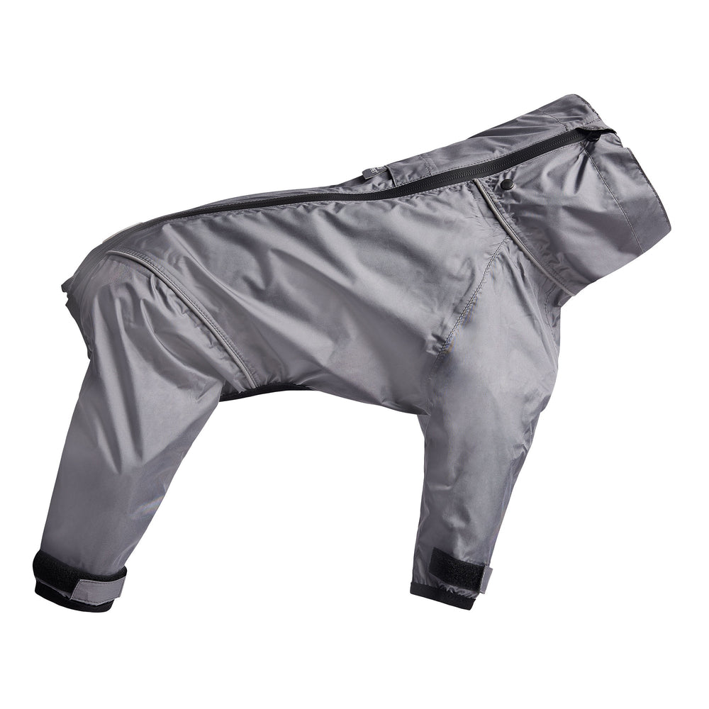 GF PET® Waterproof Splash Suit – Charcoal Full-Body Dog Raincoat