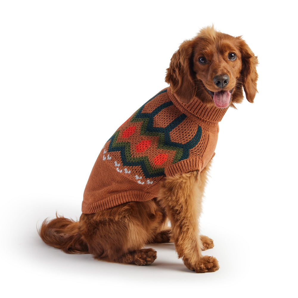 Heritage Turtleneck Dog Sweater - Hazel