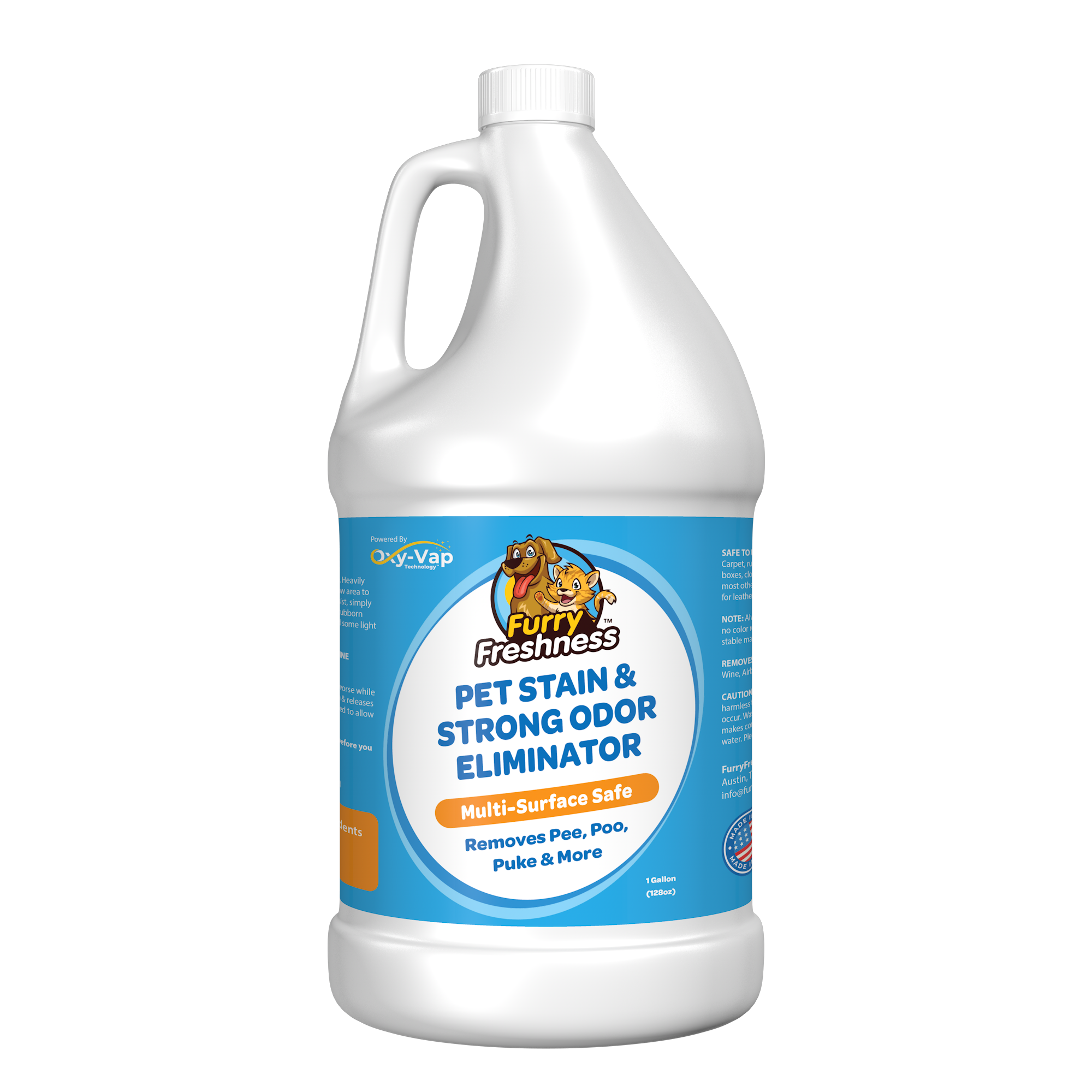 FurryFreshness Odorless Pet Stain & Odor Eliminator – Eco-Friendly, Enzyme-Free, Safe for Kids & Pets