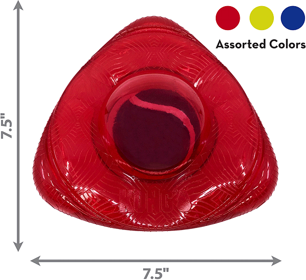 KONG Jumbler Flinger Dog Toy, Medium/Large - Durable Interactive Play