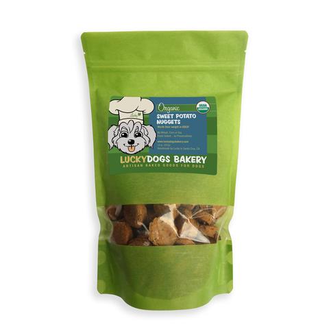Lucky’s Sweet Potato Nuggets – Organic Fresh-Baked Dog Treats with Yams