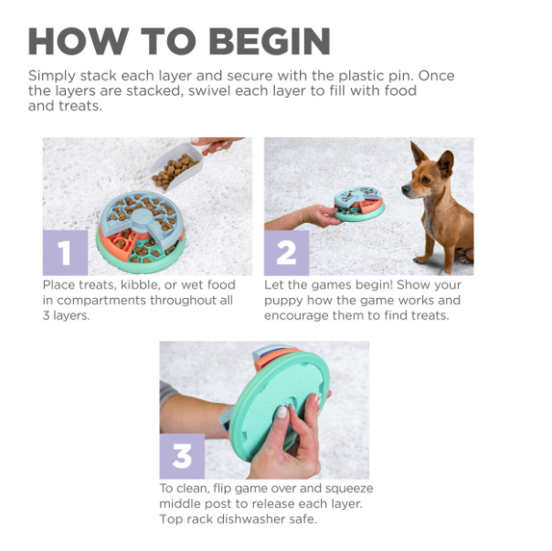 OUTWARD HOUND Puppy Lickin' Layers - Interactive Level 2 Dog Puzzle Game