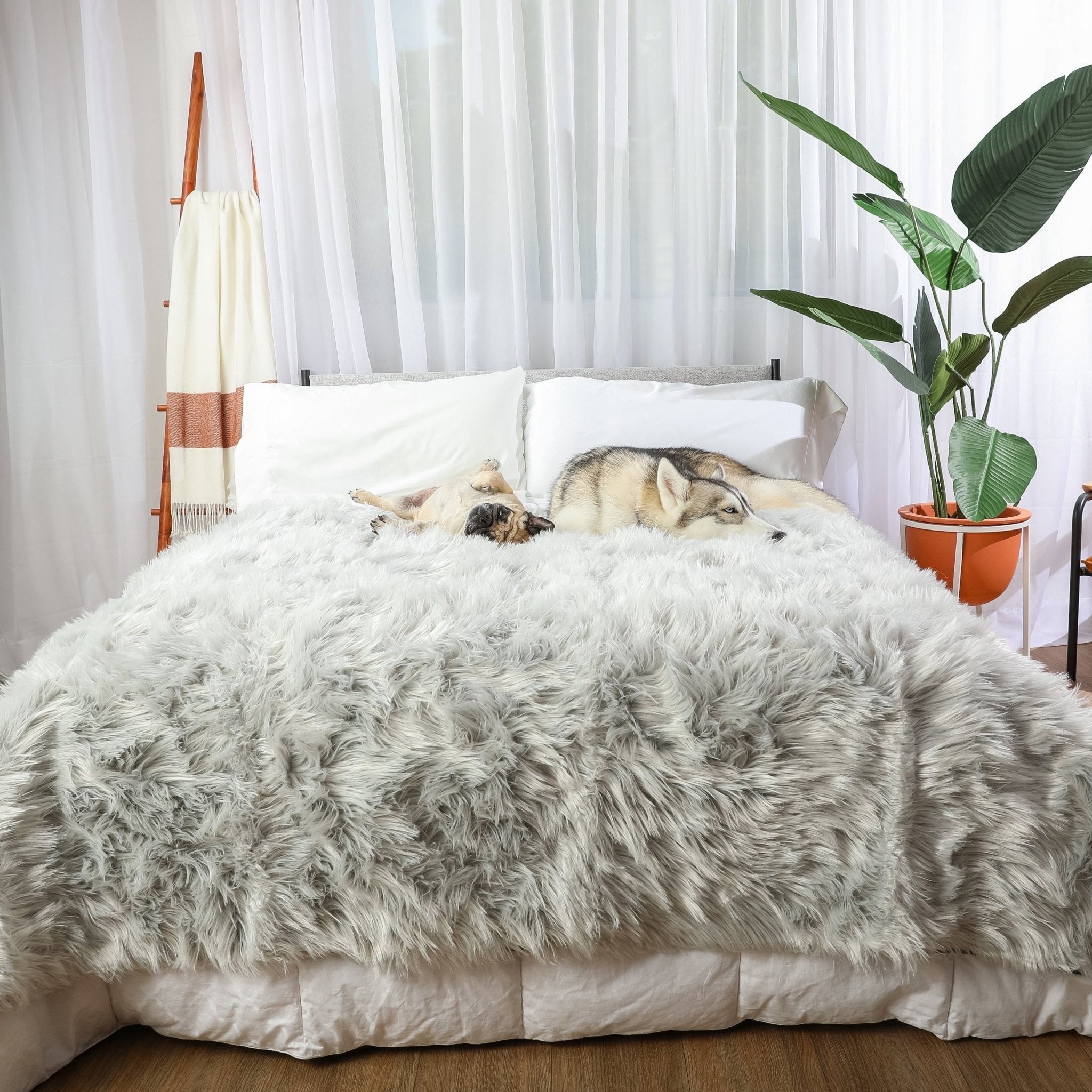 PupProtector™ Waterproof Dog Blanket – Durable, Washable, Throw Furniture Protector for Pets - Grey