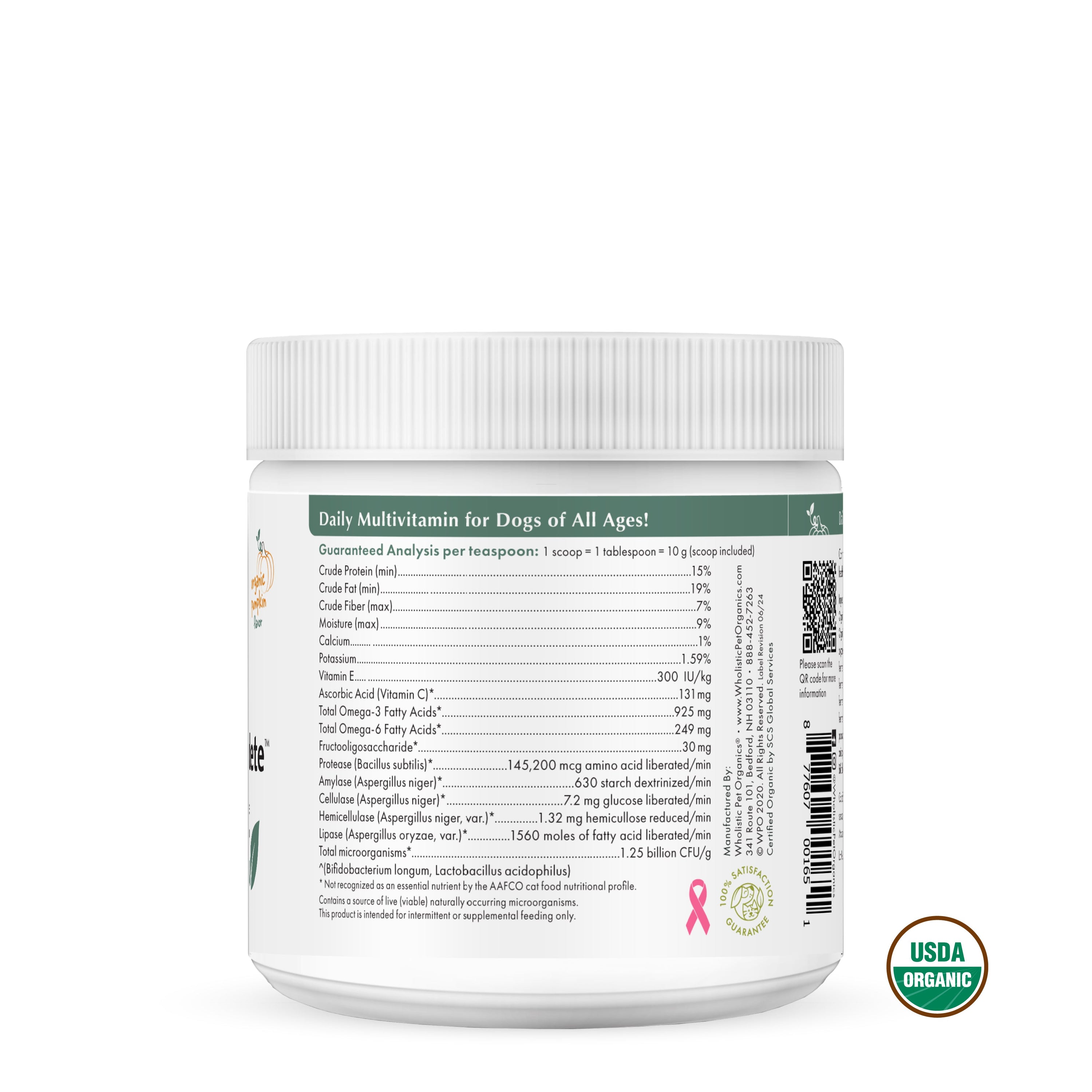 Wholistic Pet Organics Puppy Complete™ – Full-Spectrum Daily Supplement for Puppies