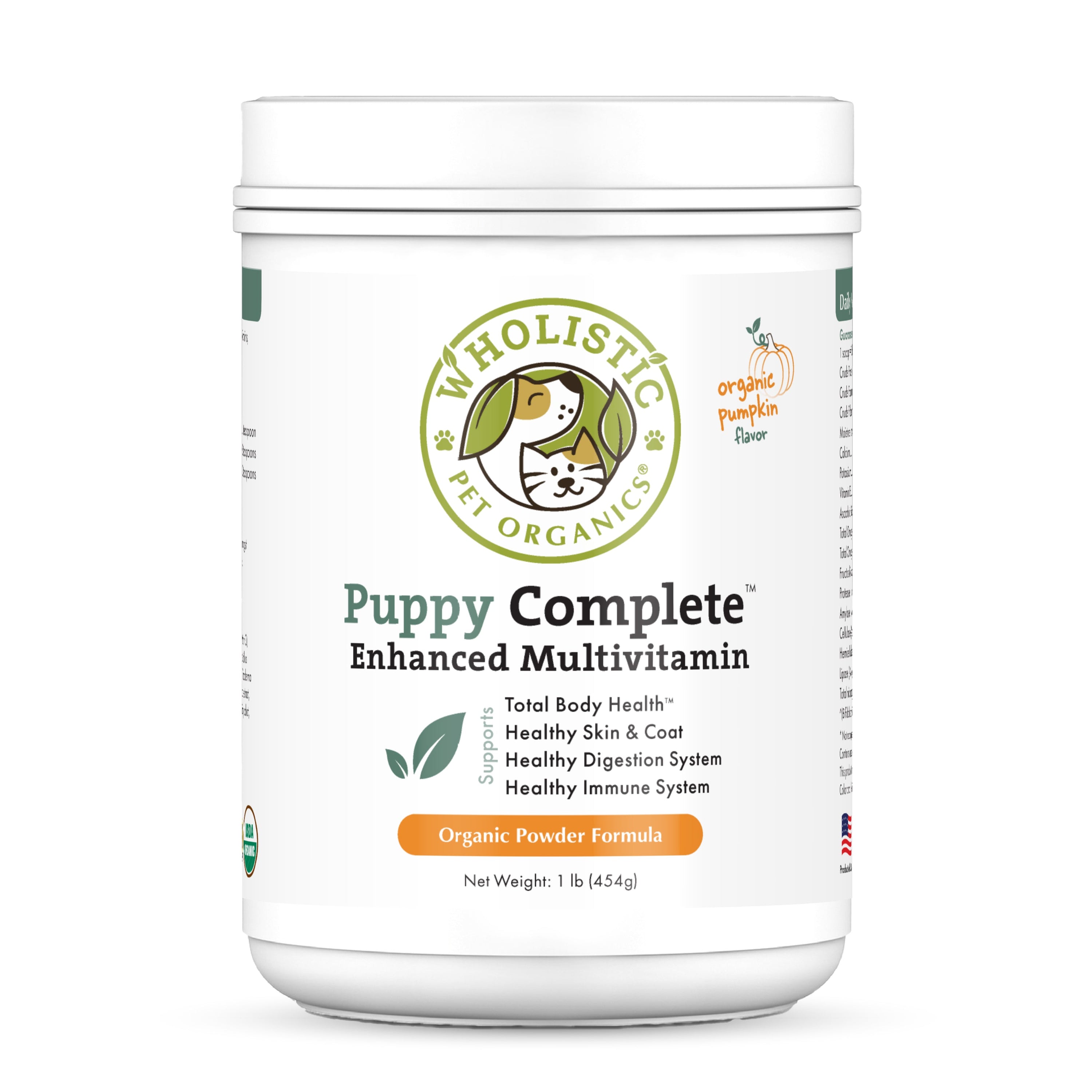 Wholistic Pet Organics Puppy Complete™ – Full-Spectrum Daily Supplement for Puppies