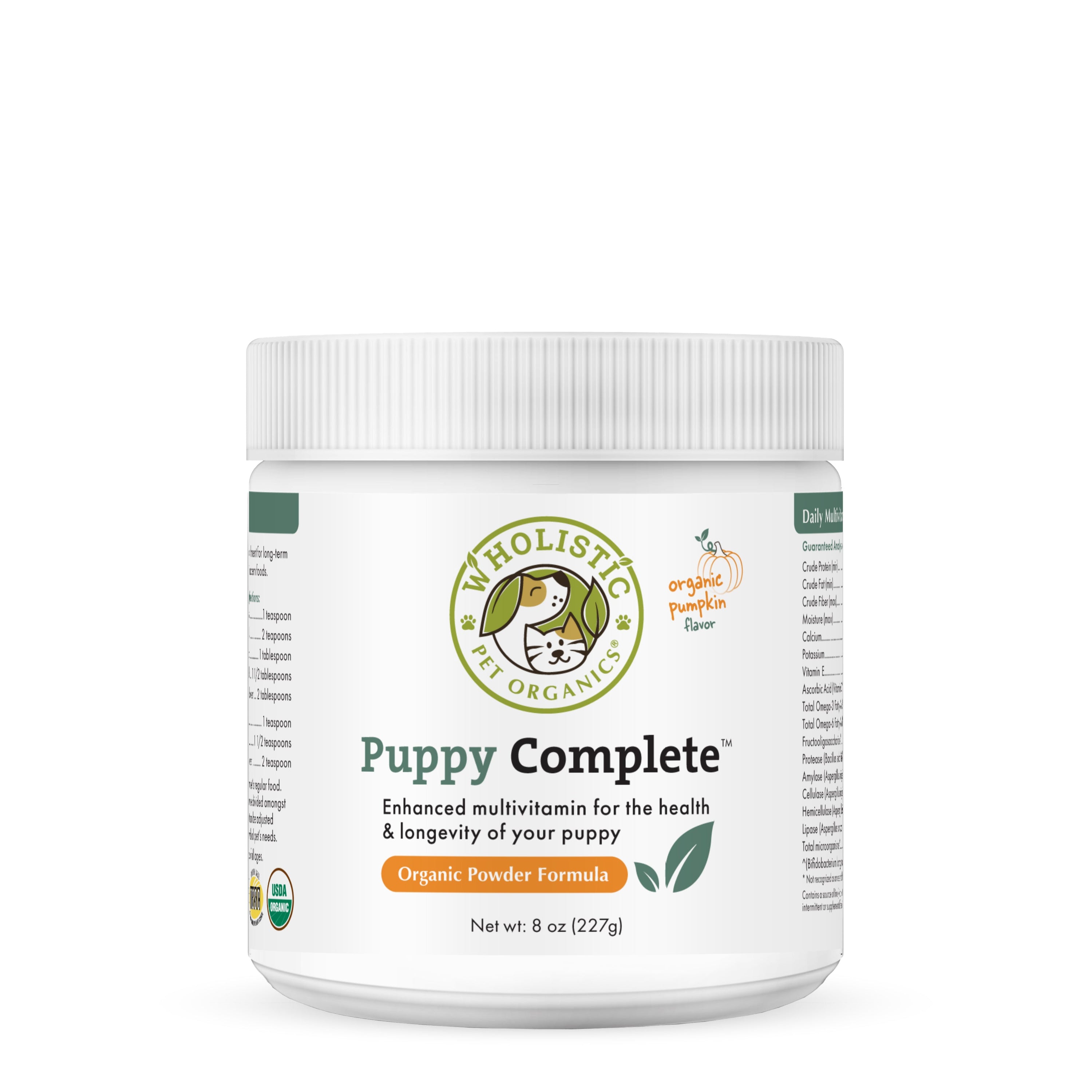 Wholistic Pet Organics Puppy Complete™ – Full-Spectrum Daily Supplement for Puppies