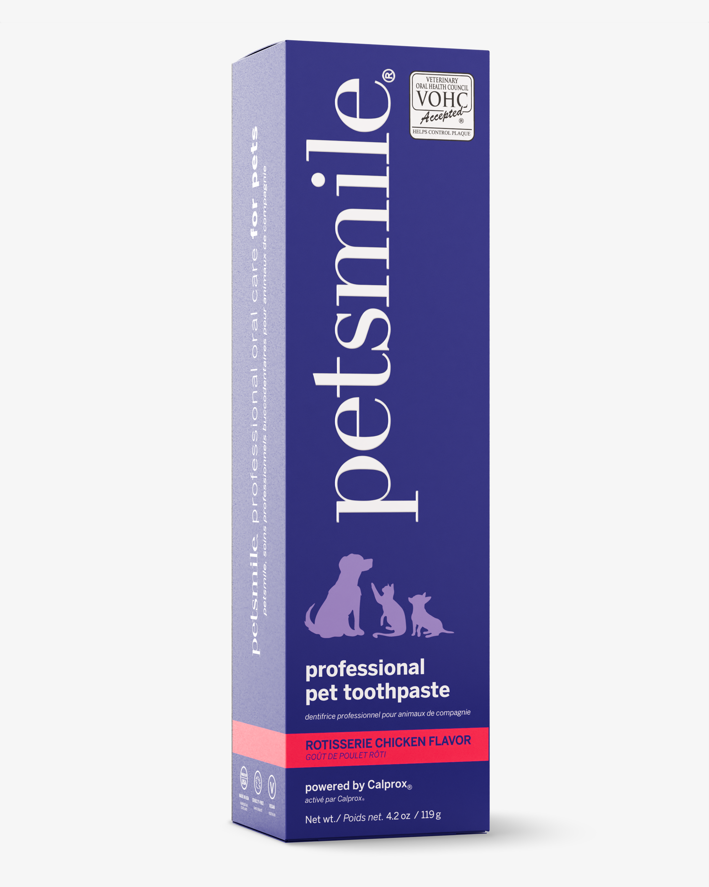 PetsmileĀ® Rotisserie Chicken Toothpaste (Large) & Professional Pet Toothbrush ā Vet-Approved Dental Kit
