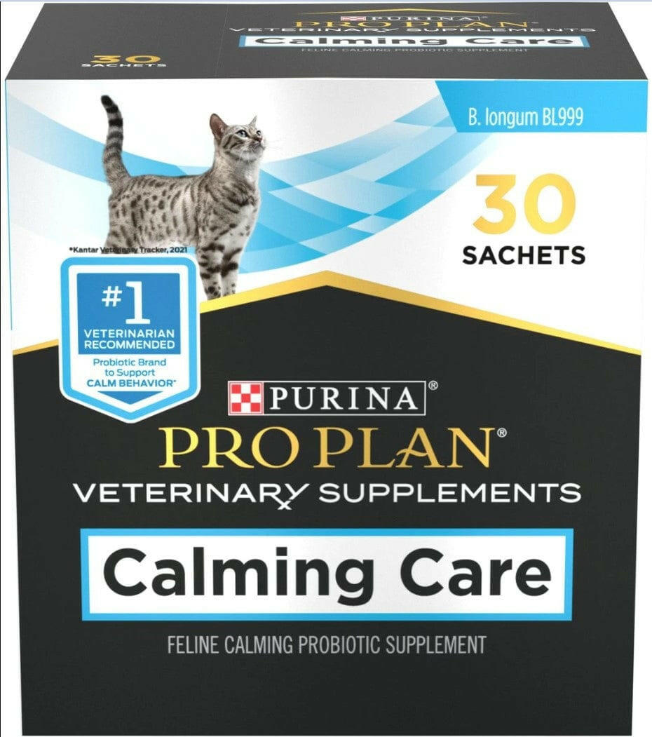 Purina Pro Plan Calming Care for Cats – Vet-Recommended Probiotic Supplement for Stress & Anxiety Relief
