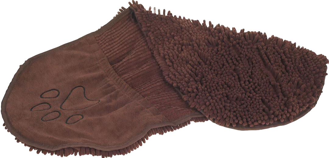 Efficiently Dry Your Pet with DGS Dirty Dog Shammy Towel in Brown - Super Absorbent & Quick Drying