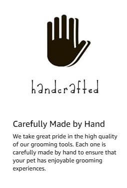 ALCOTT Bamboo Groom Shedding Comb - 31 Rounded Rotating Pins for Gentle Pet Grooming