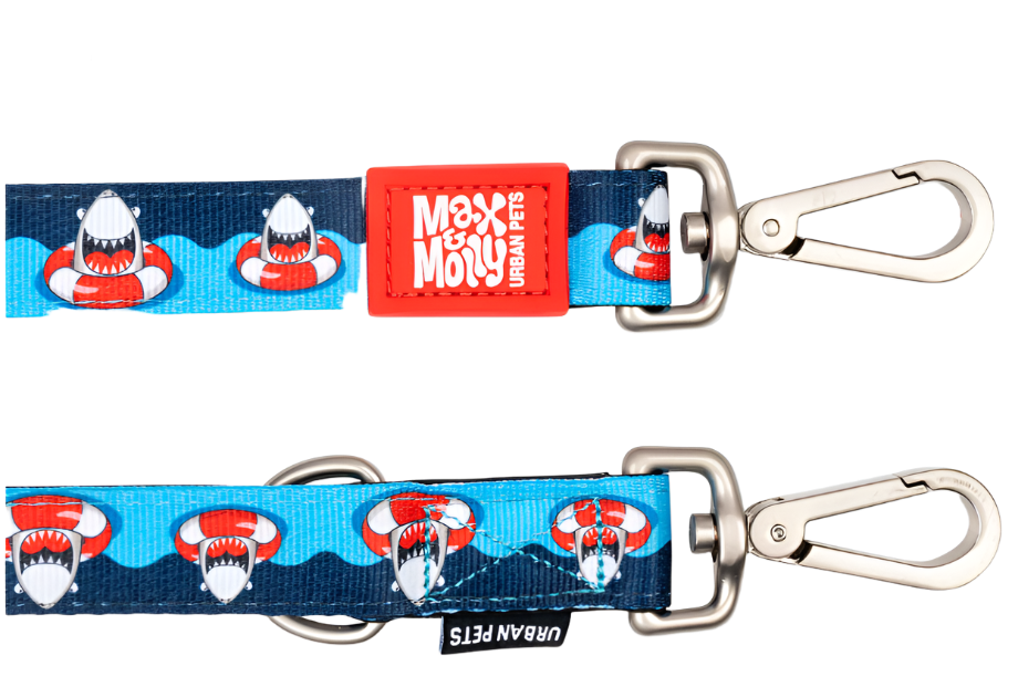 MAX& MOLLY Frenzy The Shark Neoprene Dog Leash: Comfort and Style for Everyday Walks