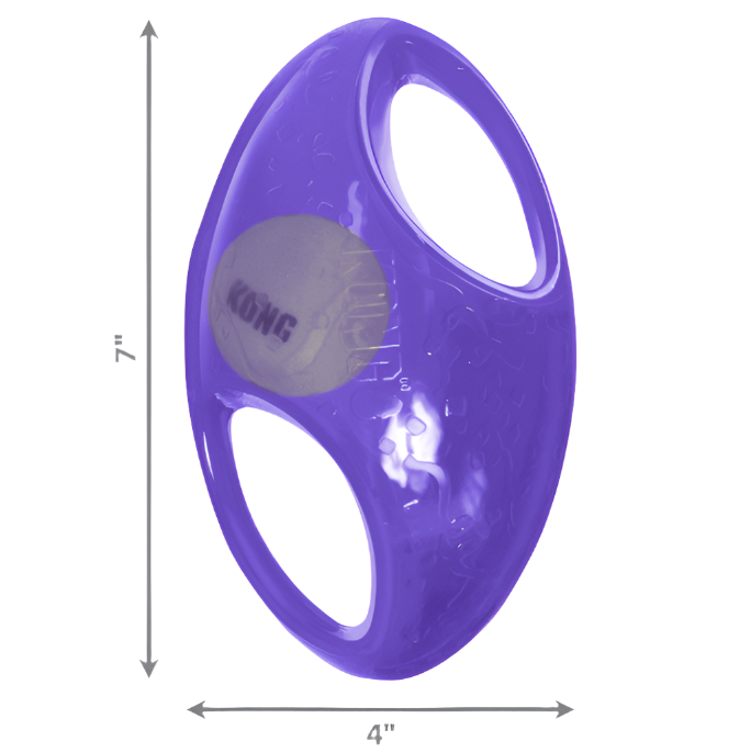 Durable Kong Jumbler Football - Interactive Dog Toy for Active Play