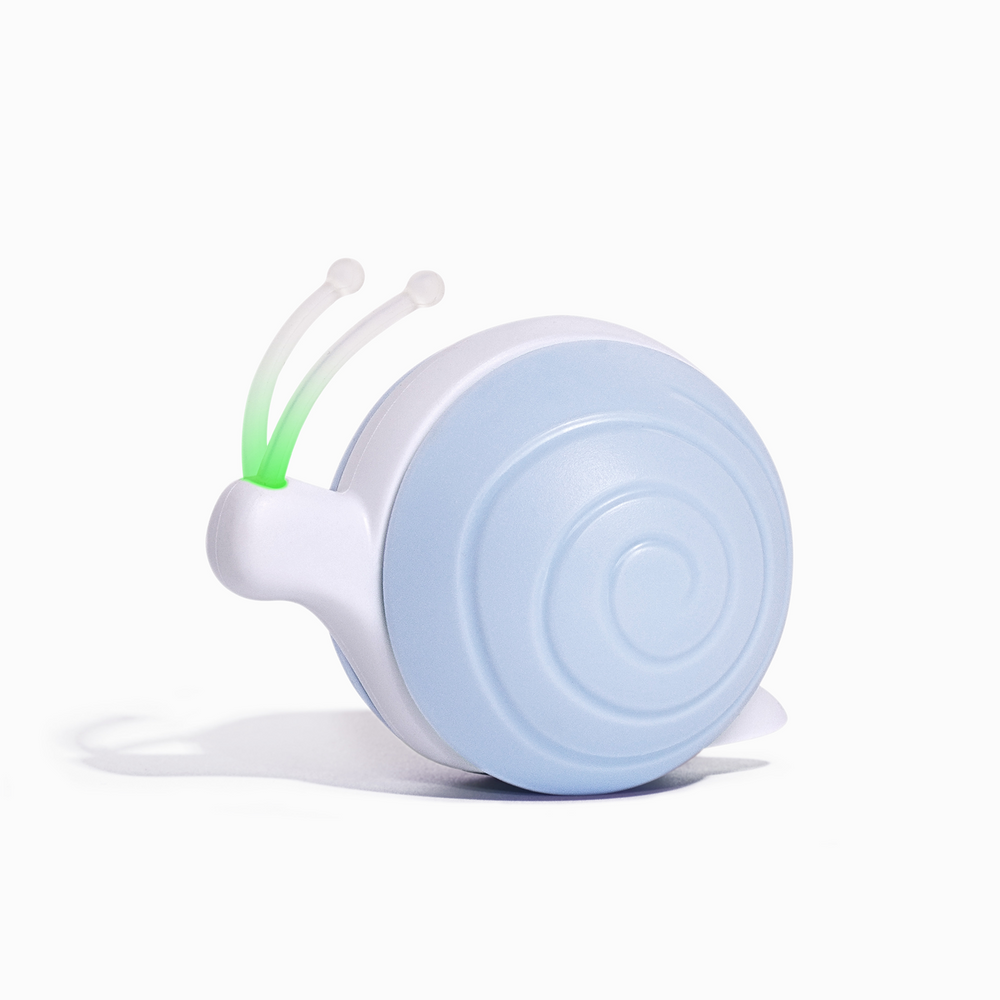 Cheerble Wicked Snail – Interactive Smart Cat Toy with LED Lights & Motion Fun
