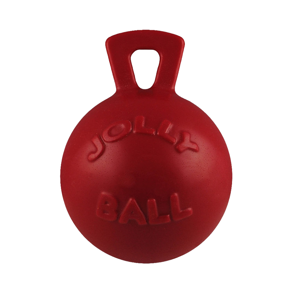 Jolly Pets Tug-n-Toss – Durable Bouncy Ball with Handle for Dogs | Floating Fetch Toy for Land & Water Play