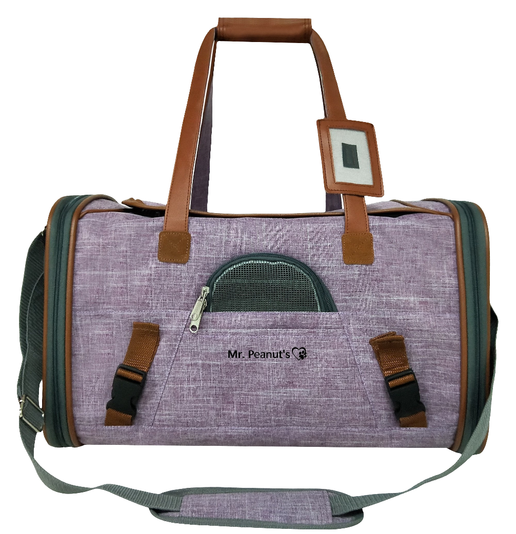 Mr. Peanut's Gold Series Airline Approved Pet Carrier – Soft-Sided Travel Tote for Cats & Small Dogs, Fits Under Airline Seats