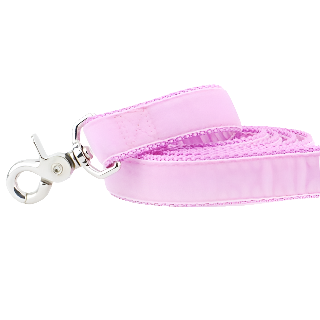 Light Pink Velvet Dog Leash β Soft, Elegant & USA Made