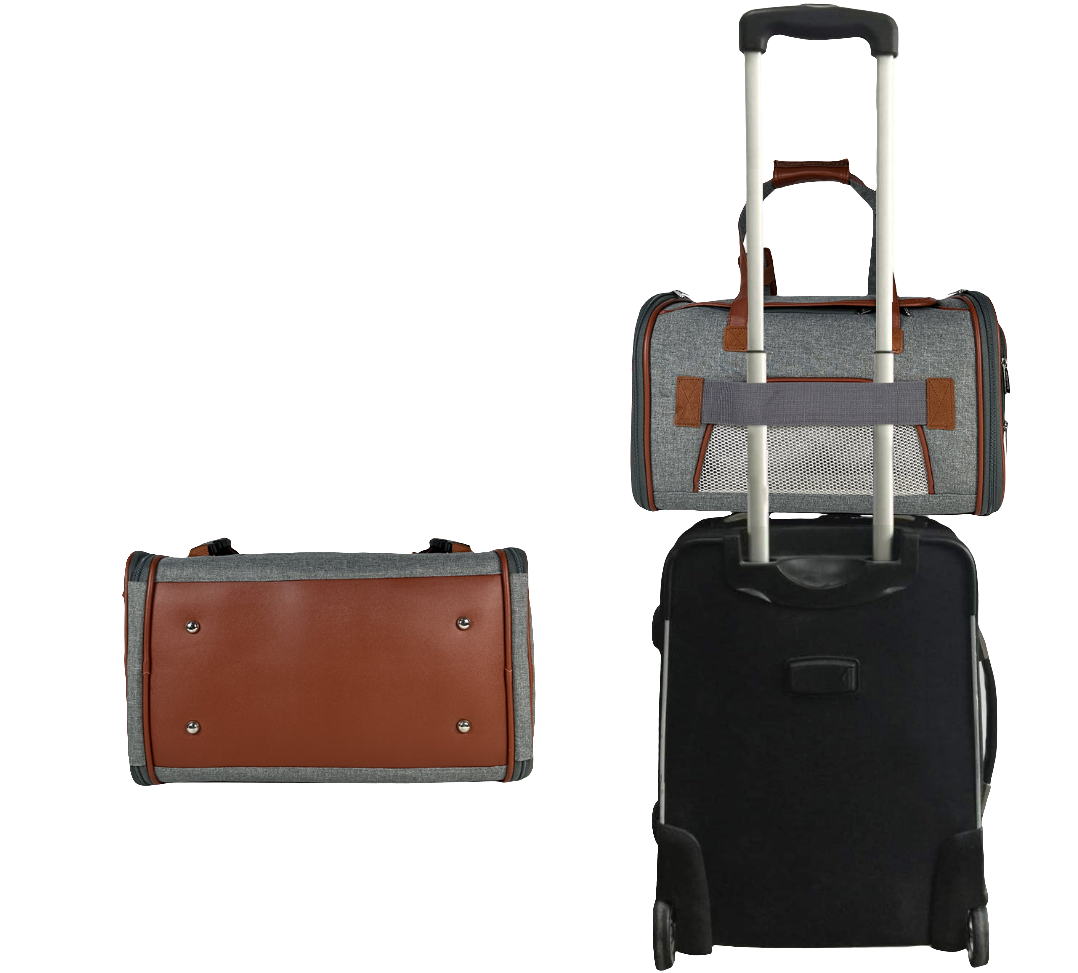 Mr. Peanut's Gold Series Airline Approved Pet Carrier – Soft-Sided Travel Tote for Cats & Small Dogs, Fits Under Airline Seats