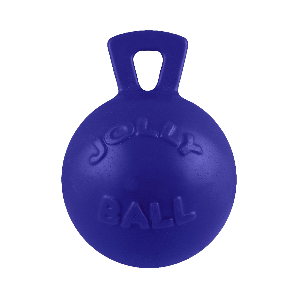 Jolly Pets Tug-n-Toss – Durable Bouncy Ball with Handle for Dogs | Floating Fetch Toy for Land & Water Play